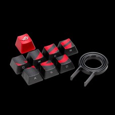 ASUS ROG Gaming Keycap Set with premium textured side-lit design for FPS/MOBA keys, compatible with Cherry MX Switches ASUS ROG Gaming Keycap Set with premium textured side-lit design for FPS/MOBA keys, compatible with Cherry MX Switches